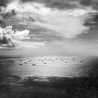 Allied Convoy crossing the Atlantic during World War II