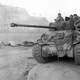 British Sherman Tank, the Firefly at the Battle of the Bulge, World War II