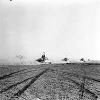 British tanks advance to engage German armour  during Second Battle of El Alamein