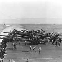 Devastators on the USS Enterprise in World War II, Battle of Midway