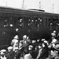 Italian soldiers on their way to fight the Second Italo-Abyssinian War