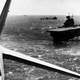 Yorktown conducts aircraft operations, Battle of Coral Sea, World War II