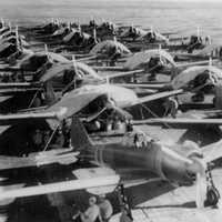 Zuikaku crewmen service aircraft  on Carrier during World War II, Battle of Coral Sea