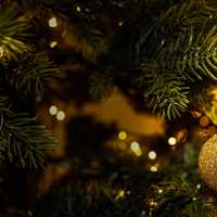 Golden Tree Christmas Ornament 