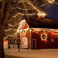 Great Christmas House with lights during the Holidays