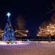 Neon Christmas Tree and Lights and Decorations