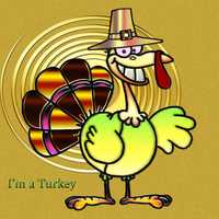 Colorful Chromatic Thanksgiving Turkey 