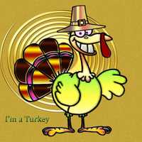 Colorful Chromatic Thanksgiving Turkey 