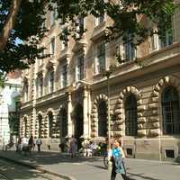 Posta Palace building in Budapest, Hungary