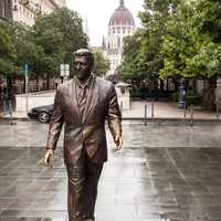 Ronald Reagan Statue in Budapest, Hungary