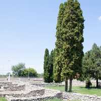 Ruins of Aquincum in Budapest, Hungary