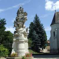 Rococo Maria Column in Kaposvar, Hungary