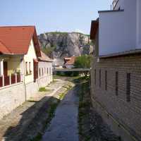 Canal or ditch in Veszprem, Hungary