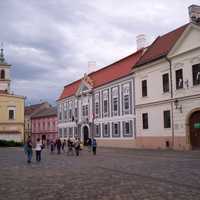 Holy Trinity Square in Veszprém, Hungary