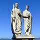 Statue of King Stephen I. and Queen Gisela in Veszprem, Hungary