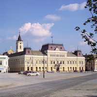 Town Hall Building in Baja, Hungary