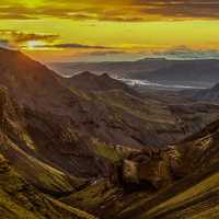 Mountain landscape in Iceland