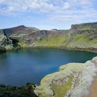 Scenic Lake in Iceland