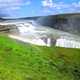 Waterfall landscape in Iceland