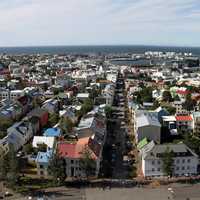 City View of Reykjavik in Iceland
