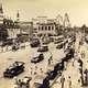 Chowringhee avenue and Tipu Sultan Mosque in central Calcutta, 1945, India