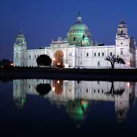 Illumination of Victoria Memorial, Kolkata in India