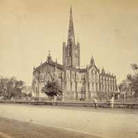 St.Paul's Cathedral in 1865 in Calcutta, India