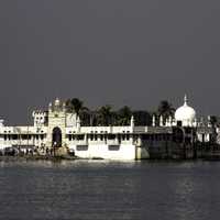 Church on the ocean at Mumbai, India