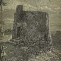 Tower of Silence engraving, Mumbai, India