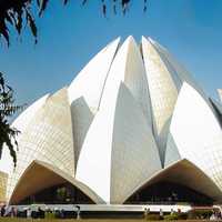 Lotus Temple of the Bahai faith in New Delhi, India