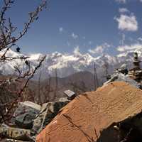 Ruins in the Nepal Mountains near Delhi, India