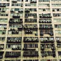 Tall Apartment building in New Delhi, India