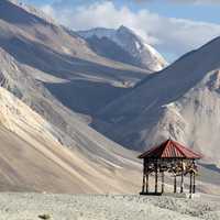 High Mountains near the India-China Border landscape