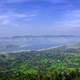 Landscape with sky and hills in Panchgani, India