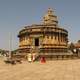 Old Temple in India with religious visitors