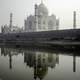 Taj Mahal from the Northern Bank of river Yamuna in India