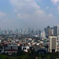 Jakarta cityscape and skyline in Indonesia