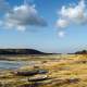 Landscape, ships, and river in Indonesia