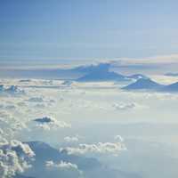 Skyscape above the Clouds in Indonesia