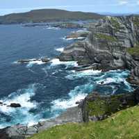 Cliffside landscape on the coast of ireland