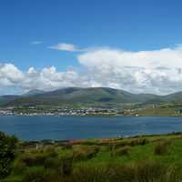 Great landscape with clouds at Dingle Bay