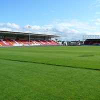 Shamrock Park Stadium in Portadown, Ireland