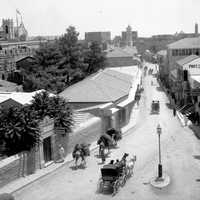 Jaffa Road in the 19th century in Jerusalem, Israel