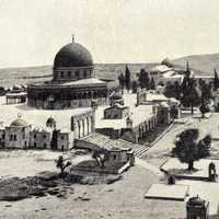 Solomon temple as of before 1910 in Jerusalem, Israel