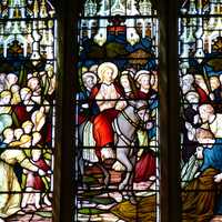 Stained glass art in Jerusalem, Israel
