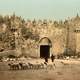 The Damascus Gate around 1900 in Jerusalem, Israel