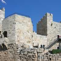 Tower of David stone structure in Jerusalem, Israel