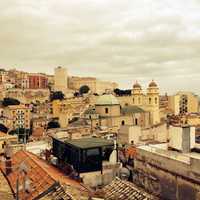 View of all buildings in the old city in Jerusalem, Israel