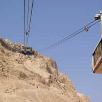 Cableway at Masada in Israel
