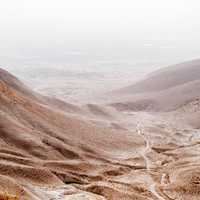 Landscape and Desert around the Jordan Valley, Israel